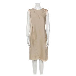 Giorgio Armani Crew Neck Satin Dress - image 1